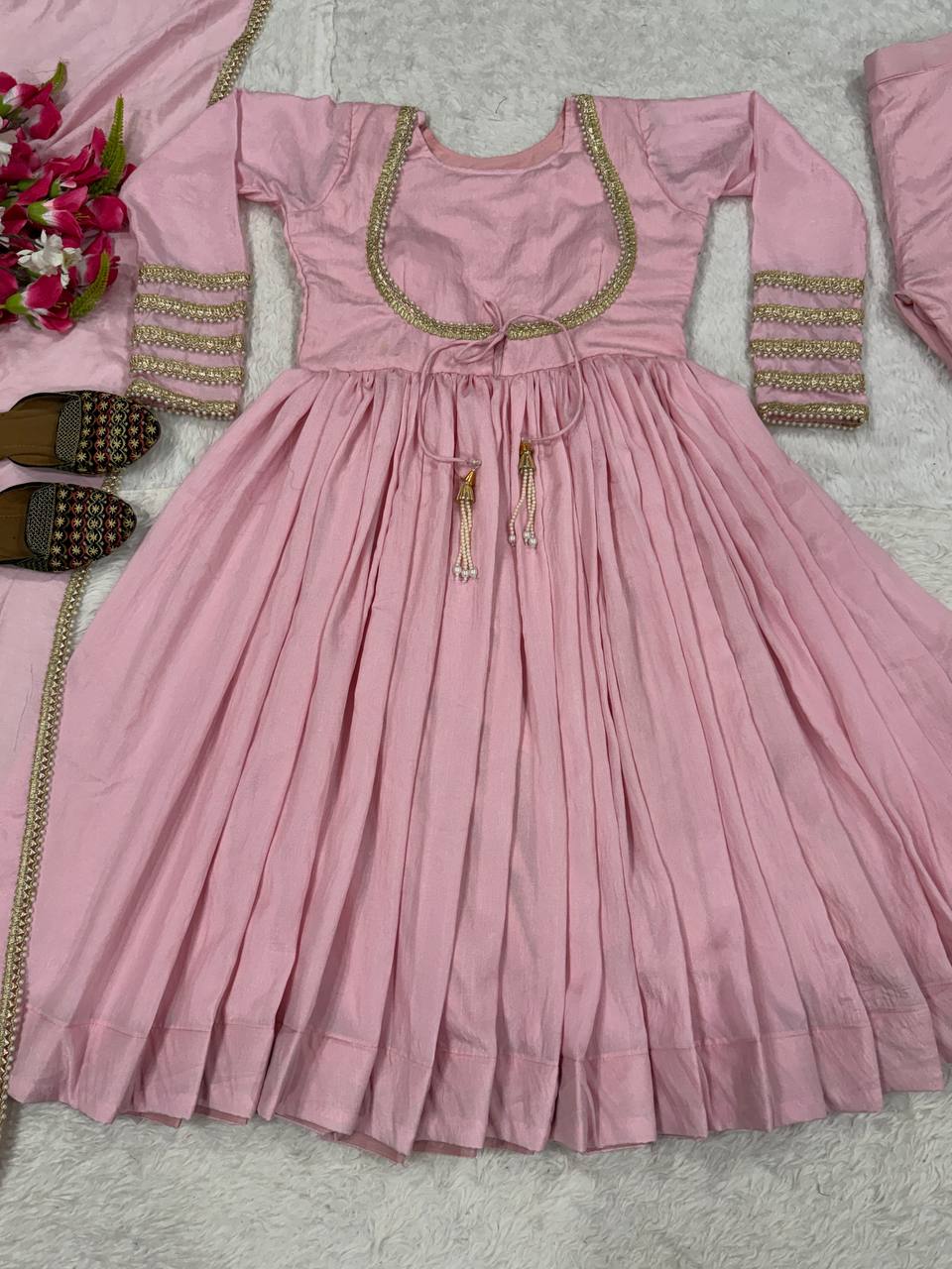 The Sovereign Rosewater Flared Anarkali
